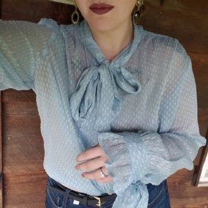 Banana Republic Tie Blouse